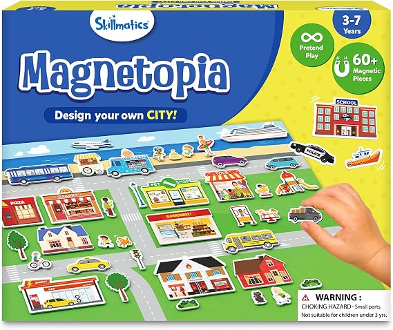 Skillmatics Creative Toy Magnetopia Design Your City