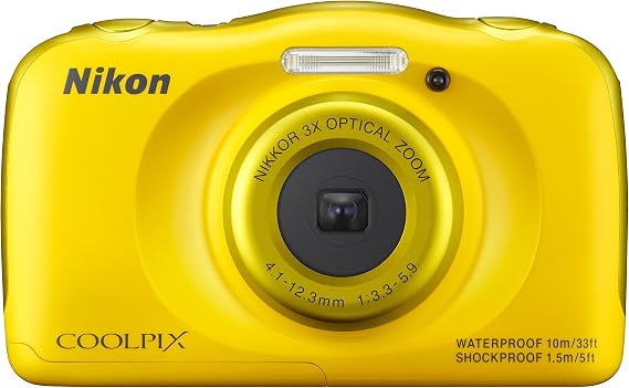 Nikon Coolpix S33 Waterproof Digital Camera Pink - International Version NO