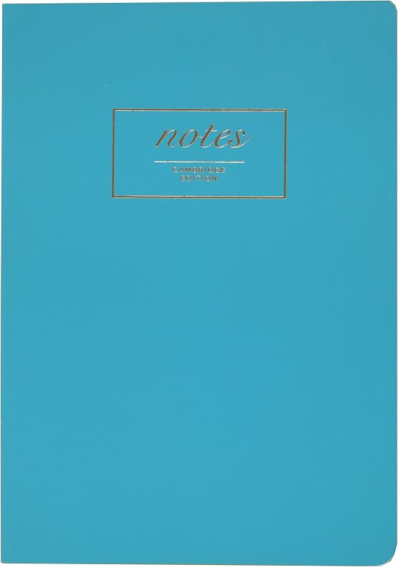 Mead Cambridge Meeting Notebook / Journal, 5-7/8" x 4-1/8", Legal Ruled, 80 Casebound Sheets, Teal (49565)