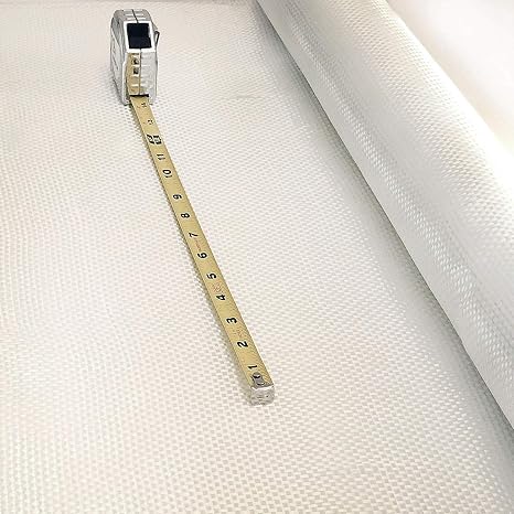Fiberglass Woven Mat Cloth 9 Ounce 40" x 540" | 40 Inch Wide 15 Yard Long | CSM GRP | Molding Roofing Boat Marine Repair with E-Glass Fiber Roll | Resin & Epoxy Compatible | Rolled Package