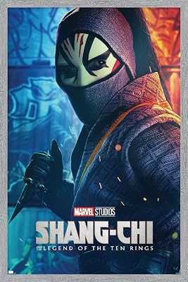 Marvel Shang-Chi and the Legend of the Ten Rings - Death Dealer One Sheet Wall Poster, 34L x 22.4W, Gray Framed Version