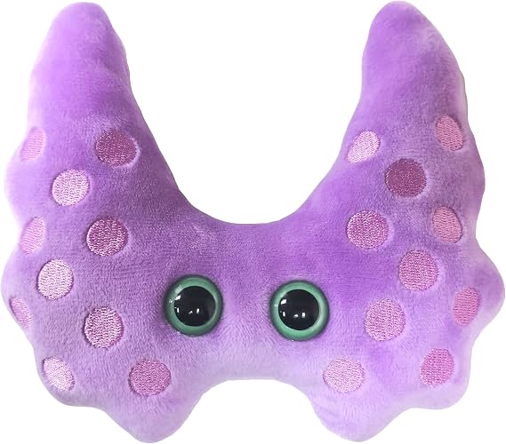 GIANT MICROBES Thyroid Plush, Surgery Recovery Gift, Lupus Gifts, Thyroid Cancer Gifts, Endocrine System, Thyroidectomy Recovery Items, Hypothyroid Gift, Endocrine System Model, Anatomy Plush