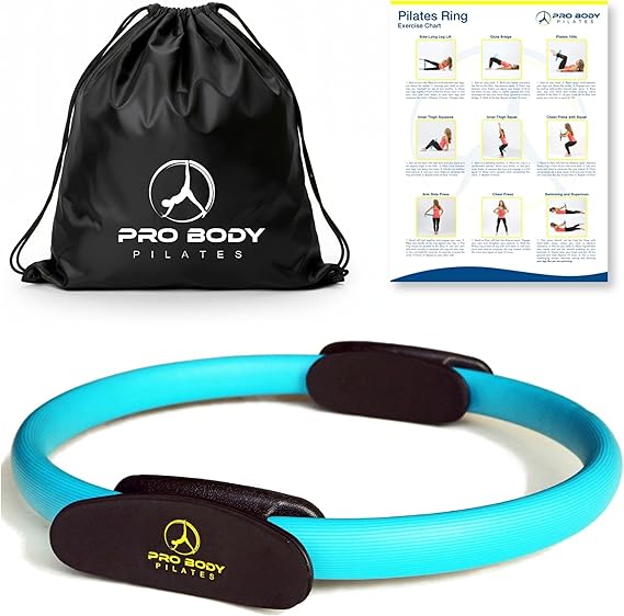 ProBody Pilates Fitness Circle 14 Inch Pilates Ring for Focusing on Toning Inner Thighs, Arms, and Core