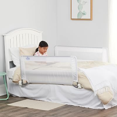 Regalo Swing Down Double Sided Bed Rail Guard, with Reinforced Anchor Safety SystemPack of 2