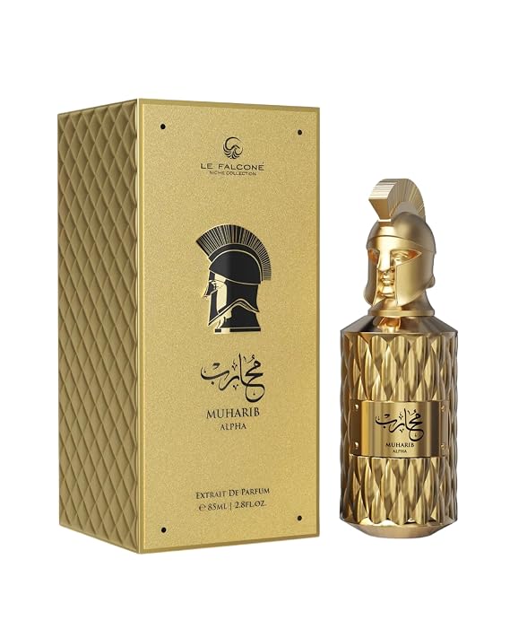 Muharib Alpha Extrait De Parfum, Luxury Fragrance, 2.8 Fl Oz, Gold