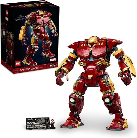 LEGO Marvel Hulkbuster 76210 Building Set - Avengers Movie Inspired Building Set with Minifigure, Authentic Display Model for Adults and Ultron Enthusiasts Ages 18 and Up, 4,049 Pieces