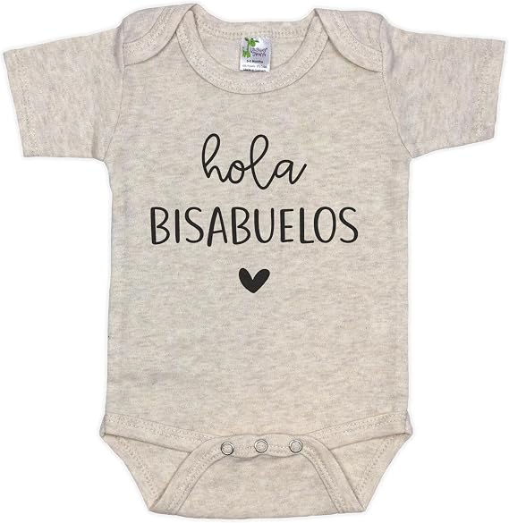 Hola Bisabuelos Spanish Pregnancy Announcement for Great Grandparents