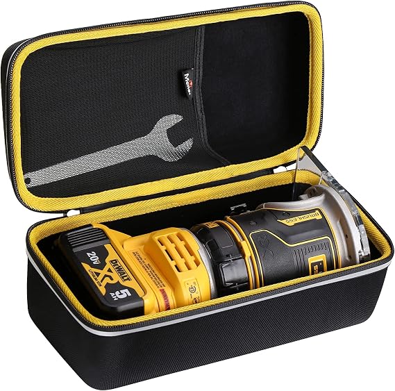 Mchoi Hard Portable Case Compatible with DEWALT 20V Max XR Cordless Router (DCW600B),Case Only