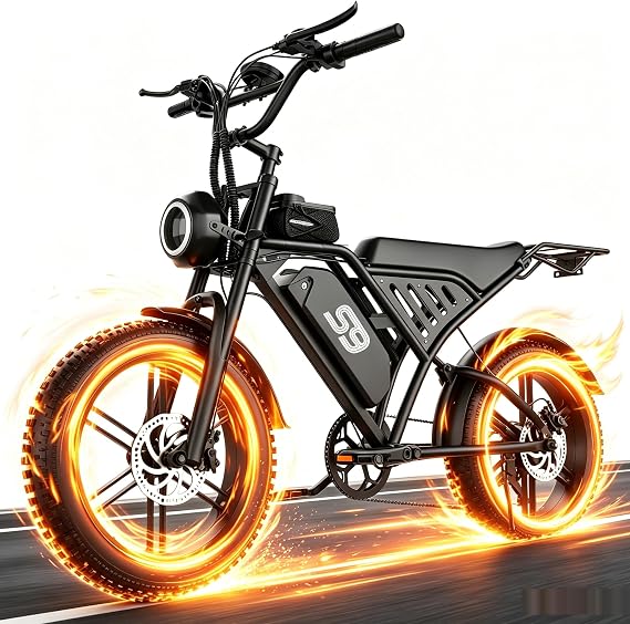 Electric Bike for Adults,1500W Peak Motor 28MPH 60Miles Electric Mountain Bike,20" x4'' Fat Tire Electric Bicycle 48V 25Ah Battery with NFC,Fenders, 21 Speed, UL 2849 Certified