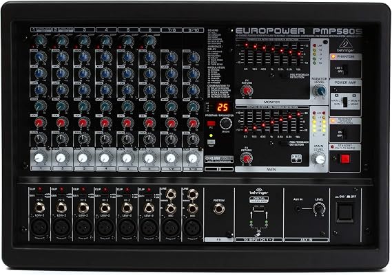 Bellinger Powered Mixer 500 Watt 10ch Effector PMP580S