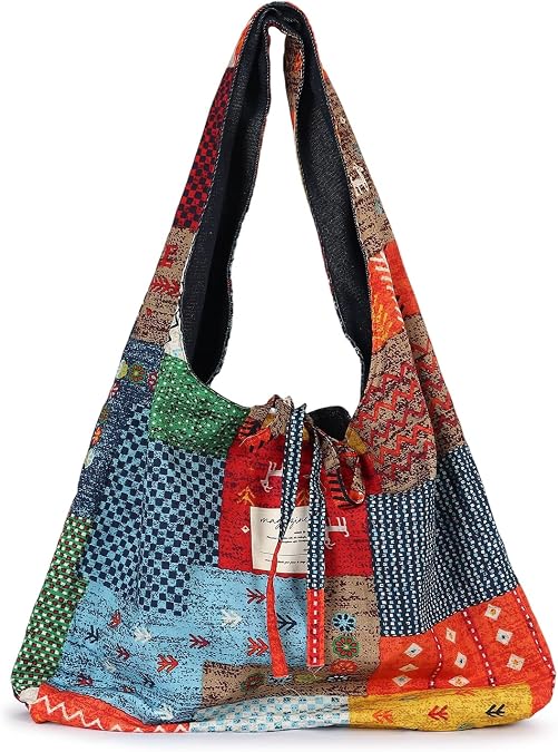 Boho purses Double-sided Tote Colorful boho bag for women