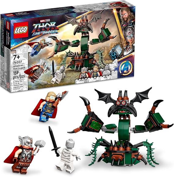LEGO Marvel Yeni Asgard’a Saldırı 76207-7 Yaş ve Üzeri için 2 Minifigürlü Oyuncak Yapım Seti (159 Parça)