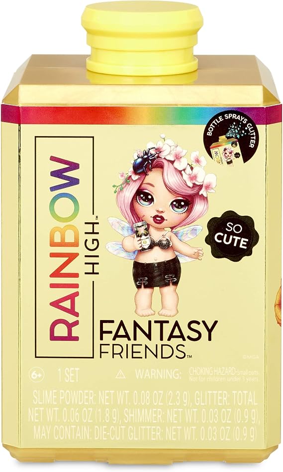 High Fantasy Friends Series 2 Perfume Bottle Package Really Sprays Glitter and Dolls Spit Slime