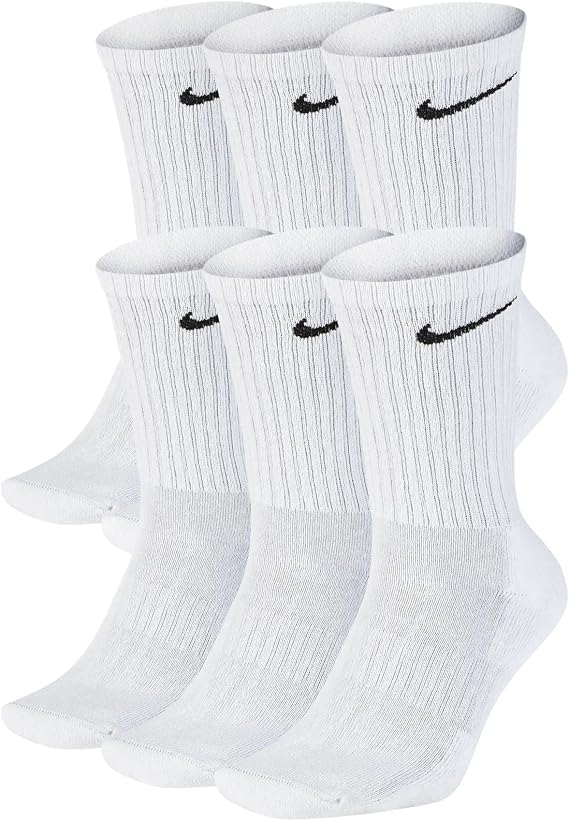 Nike unisex-adult Performance Cushion Crew Socks With Band (6 Pairs)