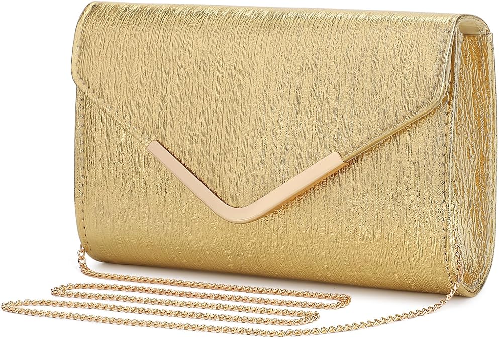 UBORSE Clutch Purses for Women Vegan Leather Evening Bag Formal Envelope Purse Crossbody Shoulder Bag
