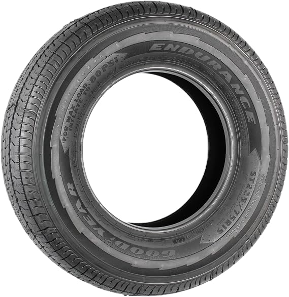 Goodyear Endurance all_ Season Radial Tire-225/75R15 117N | Trailer Highway All Season Traction 117/112N Rated E (10 Ply) Radial Construction Black Sidewall Tire