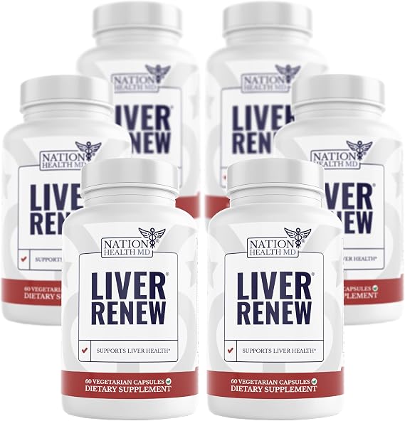 Liver Renew - Liver Cleanse Detox & Repair - Liver Support Supplement with Artichoke Extract, Milk Thistle, Dandelion and Turmeric - 360 Capsules