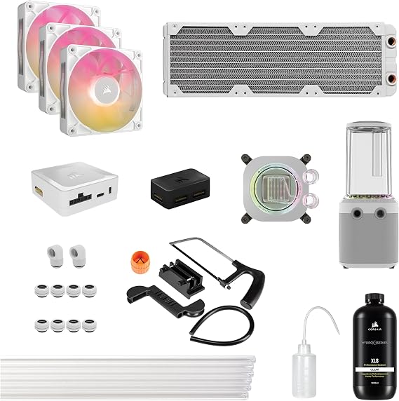 CORSAIR Hydro X Series iCUE LINK XH505i RGB Custom Cooling Kit White CX-9070019-WW