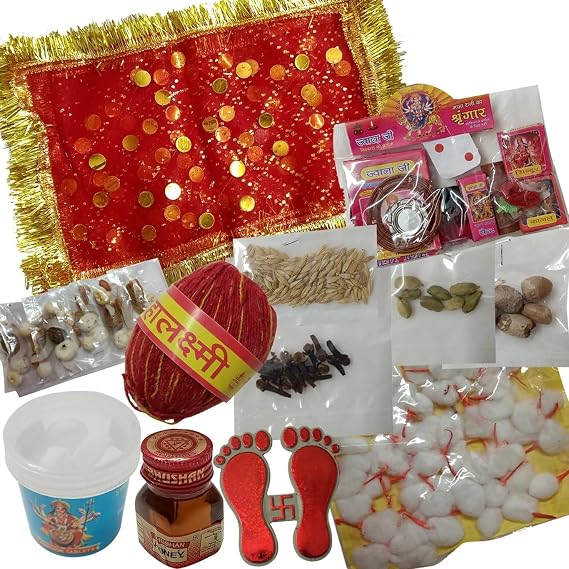 Puja Samagri Kit for Navratri Complete Devi Pooja Kit | Puja Samagri Items Set for Durga Puja & Festivals