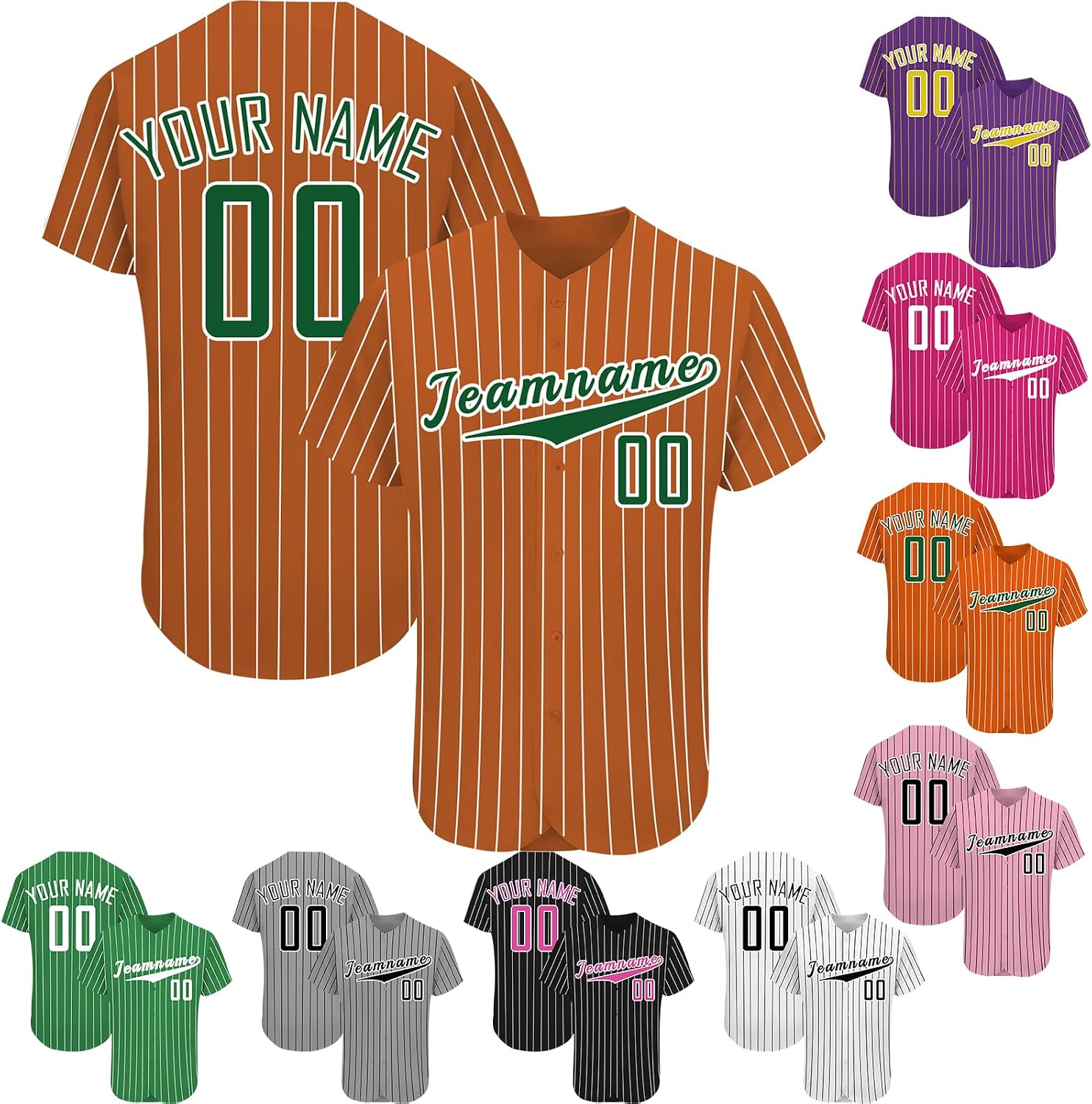 Custom Baseball Jersey Men Button Down Personalized Tee Shirt Sports Fans Print Name Numbers for Women/Kids