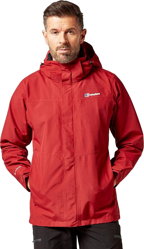 Berghaus Men’s Maitland GORE-TEX® Jacket with Adjustable Hood, Hem & Cuffs, Interactive (IA) Zip, Waterproof, Breathable & Windproof Raincoat