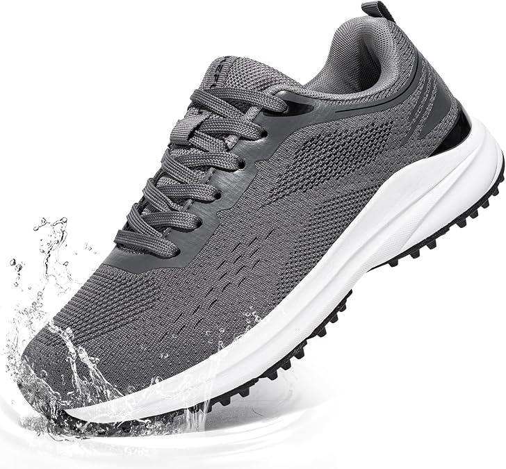 Mens Golf Shoes Spikeless Waterproof Non Slip
