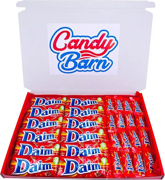 DaimChocolate Gift Set Milk Chocolate Bars Almond Dime Large Hamper Box 12 Full Size & 16 Minis