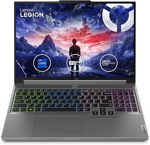 Lenovo Legion 5 16IRX9-2024 Gaming Laptop - 16" WQXGA IPS - 165Hz 24-Core Intel i9-14900HX - 64GB DDR5 4TB SSD - NVIDIA GeForce RTX 4060 8GB GDDR6 - Wi-Fi 6E - Backlit Keyboard - Win11 Pro