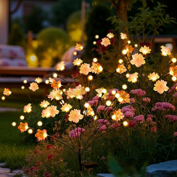 Solar Lights Outdoor Garden, 6 Pack Solar Firefly Lights [Energy Class A+++]