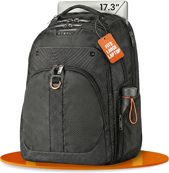 EVERKI Atlas Business Backpack with Laptop Compartment, Black - 32 Liters