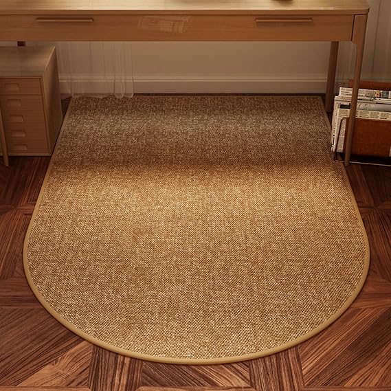 Office Chair Mat for Hard Floors, Anti-Slip Carpet Protector, Easy to Clean, Soft Computer Chair Rug, Comfort Floor Mat for Rolling Chairs for Home Office(Brown (C),60x90cm)