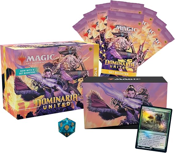 Magic: The Gathering Dominaria United Bundle | 8 Set Boosters + Accessories