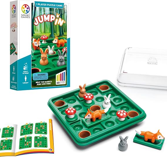 SmartGames Jump in' Travel Logic Puzzle Game, Ages 7+