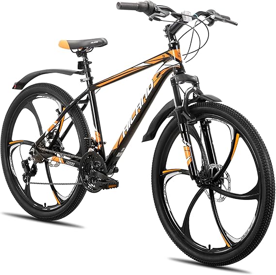 HILAND 26 Zoll Mountainbike für Erwachsene 18 Gang Herren Damen Mountainbike Aluminiumrahmen Fahrrad mit Doppelscheibenbremse