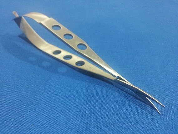 Premium O.R Grade CASTROVIEJO Micro Surgery Ophthalmic Scissors 4.5" Curved (HTI Brand)