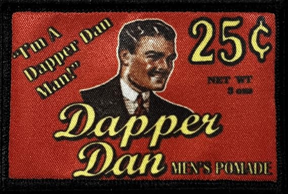 Redheaded Tshirts - Dapper Dan Pomade Morale Patch - Custom Patches - Made in The USA