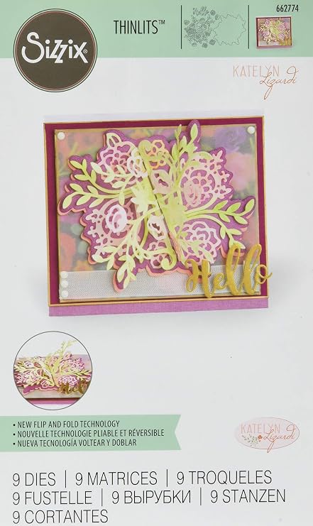 Sizzix (SIZC7) Thinlits Die Set, Multicolor