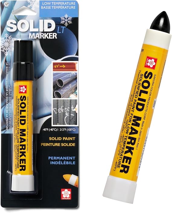 Sakura 46654 Black Solidified Paint Low Temperature Solid Marker,40 to 212 Degree F, 13 mm Twist-Up Tip