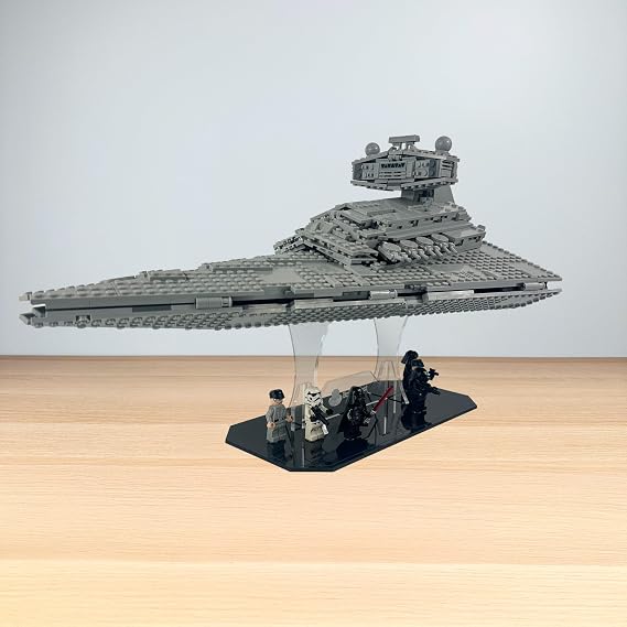 Acrylic Display Stand with Base for LEGO Star Wars Imperial Star Destroyer 75394