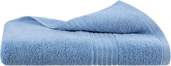 Southern Tide Oversized Bath Towel 33" x 65" Plush, Absorbent Cotton Blend with IntelliweaveTM Low Lint, Fade Resistant, Embroidered Skipjack Logo Soft Coastal Comfort Blue