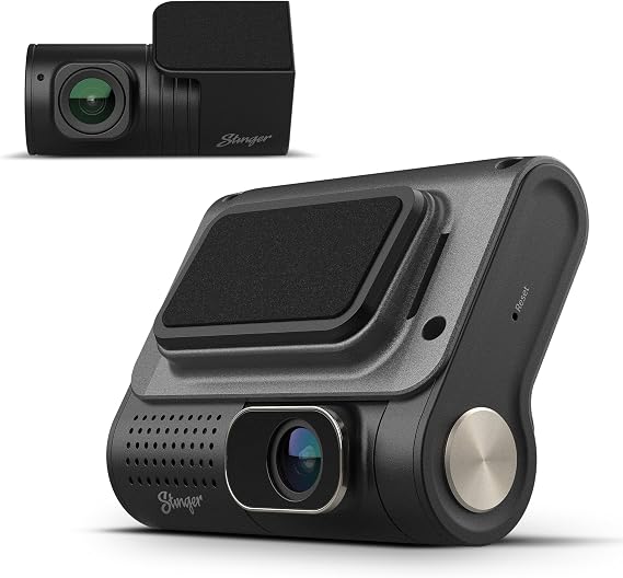Stinger OPSIS Universal 2K Quad HD Front & FHD Rear Dash Camera