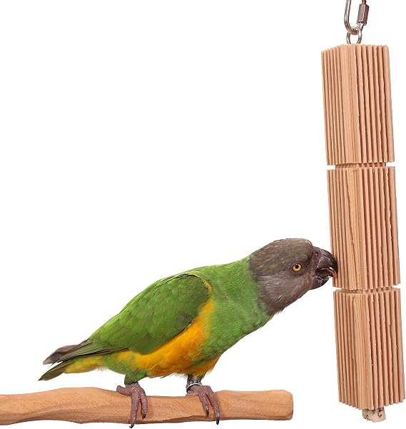 Parrot Tower - Grooved Hanging Stripes Bird Toy (Small)
