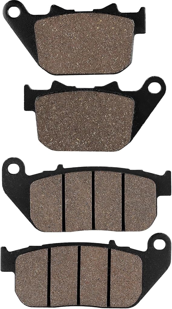 Front and Rear Brake Pads for Harley Davidson Sportster 1200 XL1200C Custom 2004-2013 /Sportster 883 SuperLow Custom/ XL1200L Sportster Low 2007 2008 2009 2010 2011