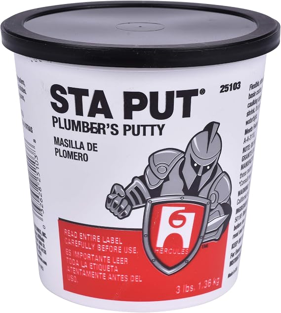 Oatey 25103 Hercules Sta Put 3-Pound Plumbers Putty