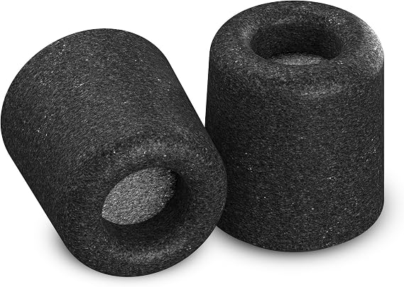Comply Isolation Plus Memory Foam Ear Tips with WaxGuard, Black Small