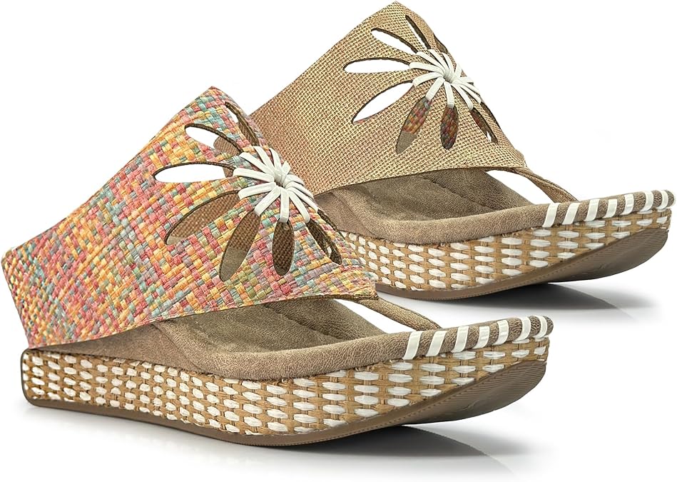 Modzori Flora Mid Wedge Reversible Sandal