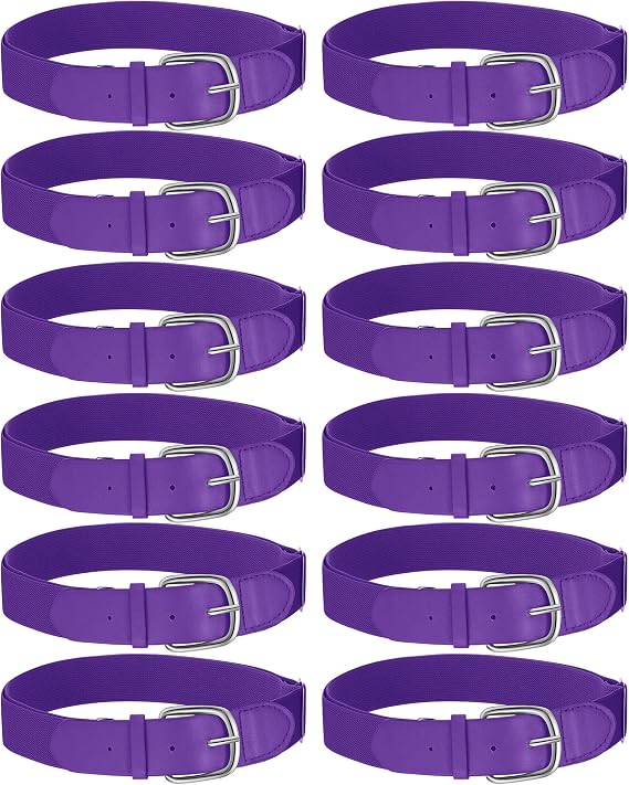 Hercicy 12 Pcs Baseball Softball Belt Bulk Youth Adult