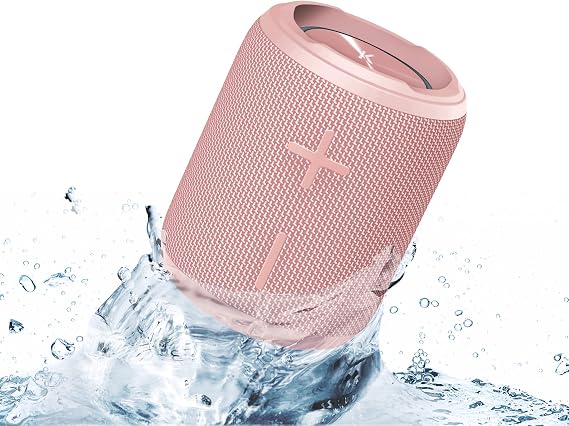 KOVE Mini Commuter 2 Portable Wireless Bluetooth Speaker (Pink)