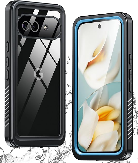 ANTSHARE for Google Pixel 9A Case, IP68 Underwater Built-in Screen Protector, [12 FT Military Drop Proof] [Full Body Shockproof] [Snowproof] Phone Case for Pixel 9A, Blue