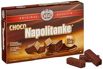 Kras Napolitanke Chocolate Cream Wafer Cookies Original Qulity 500g/1.1lb